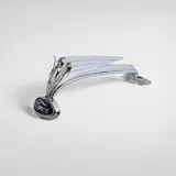 Ford Motor Company, 'V8' hood ornament, c. 1936, chrome-plated and enameled brass