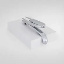 Ac Spark Plug Co., Streamlined bird hood ornament, c. 1935-1950, chrome-plated brass