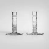 Walter Dorwin Teague, Candlesticks, pair, 1932, glass