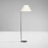 attribution Dorothy Thorpe, Floor lamp, c. 1965, chrome-plated steel, acrylic, paper shade