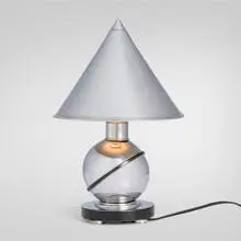 Table lamp by attribution Walter von Nessen, c. 1930, enameled and chrome-plated metal, sold Aug 2026