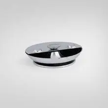 Machine Age, Ashtray, c. 1950, chrome-plated steel, felt