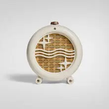 Hermann August Philips, Philitone extension speaker, 1954, plastic, fabric, zinc-plated steel