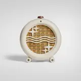 Hermann August Philips, Philitone extension speaker, 1954, plastic, fabric, zinc-plated steel