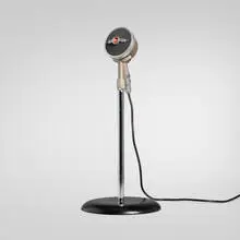 Hermann August Philips, Microphone, model 9549/05, 1954, enameled and chrome-plated steel