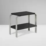 Donald Deskey, Occasional table, c. 1928, lacquered wood, aluminum