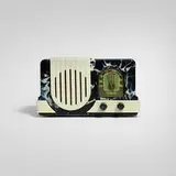 Ltd. Addison Industries, Waterfall radio, model A2D, c. 1940, Catalin, plastic