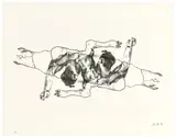 Martin Kippenberger, Aus „Das Floß der Medusa, 1996, Lithografie auf Velin