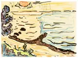 Karl Schmidt-Rottluff, Strand bei Sierksdorf. 1960er-Jahre