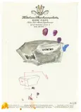 Ohne Titel (Hotel am Stephansplatz, Wien) by Martin Kippenberger, 1988, Aquarell, Farbstift, Grafit und Kugelschreiber auf halbtransparentem Hotelbriefpapier, sold Jul 2020