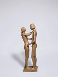 Kleines Liebespaar, unbekleidet by Gerhard Marcks, 1973, Bronze mit goldbrauner Patina, sold Jun 2021