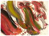 Walter Stöhrer, Ohne Titel, 1989, Mischtechnik auf Velin