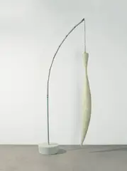 Michael Sailstorfer, Trockenfisch, 2009, Styropor, Fiberglas, Eisen, Epoxydharz, Beton, Acryl