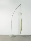 Michael Sailstorfer, Trockenfisch, 2009, Styropor, Fiberglas, Eisen, Epoxydharz, Beton, Acryl