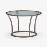 Kipp Stewart, Side table, c. 1968, glass, bronze