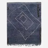 Moroccan, Reversible pile carpet, c. 1955, hand-knotted wool