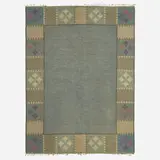 Bitte Ahlgren, Flatweave carpet, c. 1955, hand-woven wool