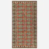 Gavleborgs Lans Hemslogd, Flatweave carpet, c. 1945, hand-woven wool