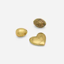 Paperweights, set of three by Carl Auböck, c. 1947, brass, sold Apr 2023