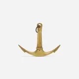 Carl Auböck, Anchor corkscrew, model 3755, c. 1950, brass, steel