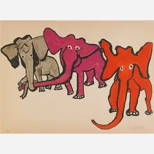 Elephants by Alexander Calder, sold May 2017