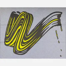 Brushstroke by Roy Lichtenstein, sold May 2017