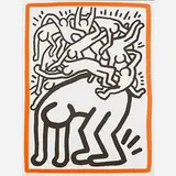 Keith Haring, Untitled (Fight Aids Worldwide)
