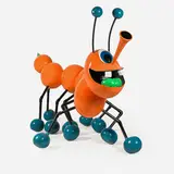 Kenny Scharf, Orange Bingle Berry Ball Bug
