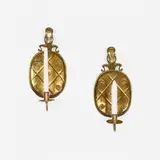 Paavo Tynell, Candle wall sconces model 7011, pair, c. 1935, brass
