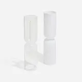 Harri Koskinen, Lantern candleholders, set of two, 1999, mouthblown glass
