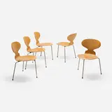 Arne Jacobsen, Ant dining chairs, set of five