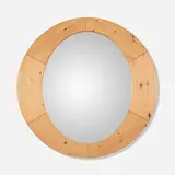 Pedersen & Hansen, Wall mirror, c. 1960, pine, mirrored glass