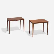 Severin Hansen Jr., Occasional tables, pair, c. 1960, rosewood