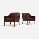 Børge Mogensen, Lounge chairs, pair