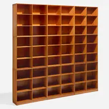 Mogens Koch, Bookcases, set of nine, c. 1960, pine