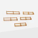 Børge Mogensen, Wall shelves, set of five, c. 1960, beech
