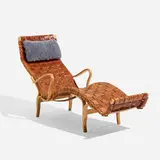 Bruno Mathsson, Pernilla 3 lounge chair, 1942 / 1970, beech, canvas webbing