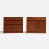 Arne Wahl Iversen, Dresser and cabinet, c. 1965, teak