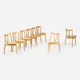 Hans J. Wegner, Dining chairs model PP51/3 V, set of eight