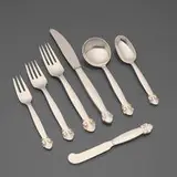 Gundorph Albertus, Bittersweet flatware service, sterling silver, stainless steel