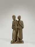 Joachim Karsch, Schreitende Jünger (Jesus und Johannes), 1931, Bronze mit brauner Patina