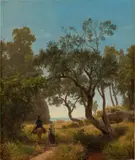 Oswald Achenbach, In den Albaner Bergen