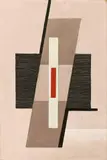 Franz Ehrlich, Komposition, 1929, Öl auf Pappe