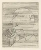 Paul Klee, Rechnender Greis, 1929, Radierung auf Japan