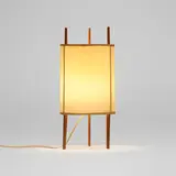 Isamu Noguchi, Table lamp, 1947, paper shade, cherry