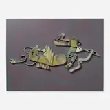 Stan Dann, Projection, 1994, carved and painted wood