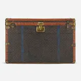 Goyard, Steamer trunk, c.1920, vinylized canvas, wood, brass