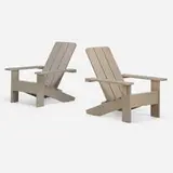Roy McMakin, Adirondack chairs, pair, 2003, eastern maple and enamel paint