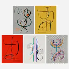 Gio Ponti, Denver Art Museum portfolio, 1971, screenprint in colors