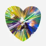 Heart Spin Painting (Created at Damien Hirst Spin Workshop) by Damien Hirst, United Kingdom, sold May 2017